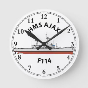 HMS AJAX - F114 LEANDER ORIG RUNDE WANDUHR