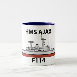 HMS Ajax, Orig config Zweifarbige Tasse