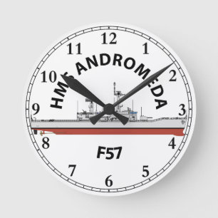 HMS ANDROMEDA - F57 - LEANDER ORIG RUNDE WANDUHR