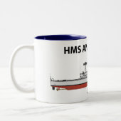 HMS Andromeda, Orig config Zweifarbige Tasse (Links)