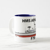 HMS Apollo, Orig config Zweifarbige Tasse (Vorderseite Links)
