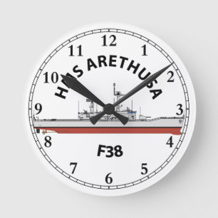 HMS ARETHUSA - F38 - LEANDER ORIG RUNDE WANDUHR