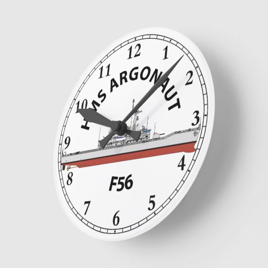 HMS ARGONAUT - F56 - LEANDER ORIG RUNDE WANDUHR (Winkel)