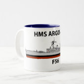 HMS Argonaut, Seeschiff Zweifarbige Tasse (Vorderseite Links)