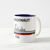 HMS Argonaut, Seeschiff Zweifarbige Tasse (VorderseiteRechts)