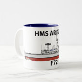 HMS Ariadne, Orig config Zweifarbige Tasse (Vorderseite Links)