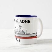 HMS Ariadne, Orig config Zweifarbige Tasse (VorderseiteRechts)