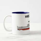 HMS Aurora, Orig config Zweifarbige Tasse (Links)