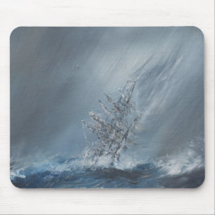HMS-Beagle im Sturm vor Kap Hoorn am 24. Dezember Mousepad