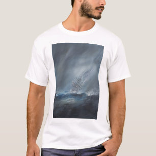 HMS-Beagle im Sturm vor Kap Hoorn am 24. Dezember T-Shirt