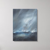 HMS-Beagle im Sturm vor Kap Horn 24. Dezember Leinwanddruck (Vorderseite)