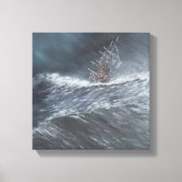 HMS-Beagle im Sturm vor Kap Horn