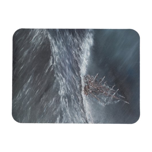 HMS-Beagle im Sturm vor Kap Horn Magnet (Horizontal)