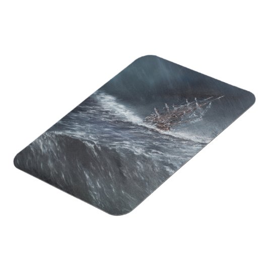 HMS-Beagle im Sturm vor Kap Horn Magnet (Linke Seite)