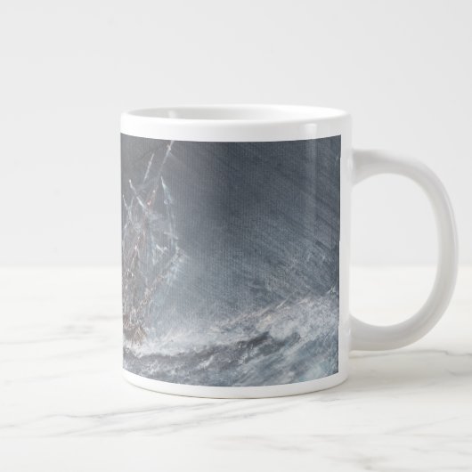 HMS-Beagle in einem Sturm vor Kap Hoorn Jumbo-Tasse (Rechts)