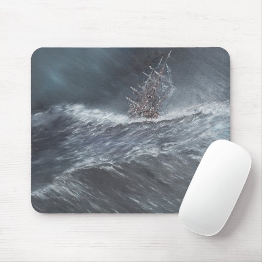 HMS-Beagle in einem Sturm vor Kap Hoorn Mousepad (Mit Mouse)