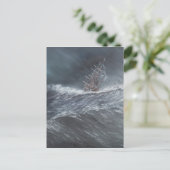 HMS-Beagle in einem Sturm vor Kap Hoorn Postkarte (Stehend Vorderseite)