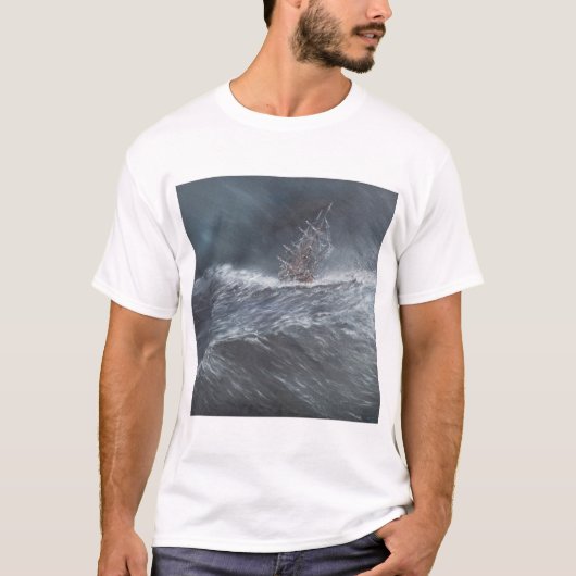 HMS-Beagle in einem Sturm vor Kap Hoorn T-Shirt (Vorderseite)