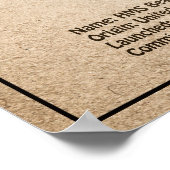 HMS Beagle Tall Ship Blueprint SD Poster (Ecke)