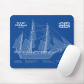 HMS Beagle Tall Ship - Schiffskopfdruck ABD Mousepad (Mit Mouse)