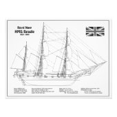 HMS Beagle Tall Ship - Schiffskopfdruck BD Fotodruck (Vorne)