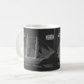 HMS Beagle Tall Ship - Schiffskopfdruck PBD Kaffeetasse (Vorderseite Links)