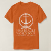 HMS Beagle World Tour Charles Darwin English Histo T-Shirt (Design vorne)