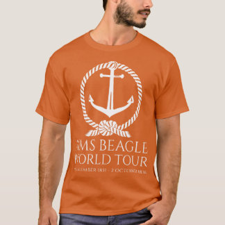 HMS Beagle World Tour Charles Darwin English Histo T-Shirt
