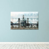 Hms Belfast an der Themse Leinwanddruck (Insitu (Holzboden))