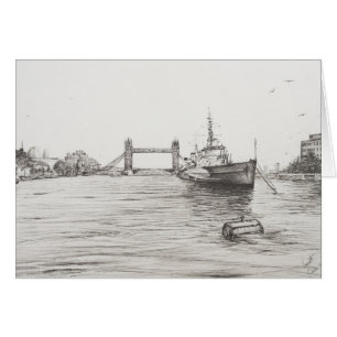 HMS Belfast an der Themse London.2006