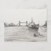 HMS Belfast an der Themse London.2006 Postkarte (Vorderseite)