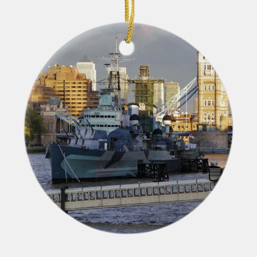 HMS Belfast Keramikornament (Vorne)