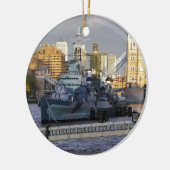 HMS Belfast Keramikornament (Links)