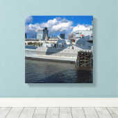 HMS Belfast London Leinwanddruck (Insitu (Holzboden))
