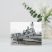 HMS Belfast Postkarte (Stehend Vorderseite)