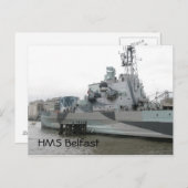 HMS Belfast Postkarte (Vorne/Hinten)