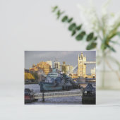 HMS Belfast. Postkarte (Stehend Vorderseite)