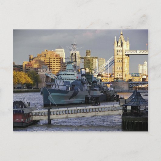 HMS Belfast. Postkarte (Vorderseite)