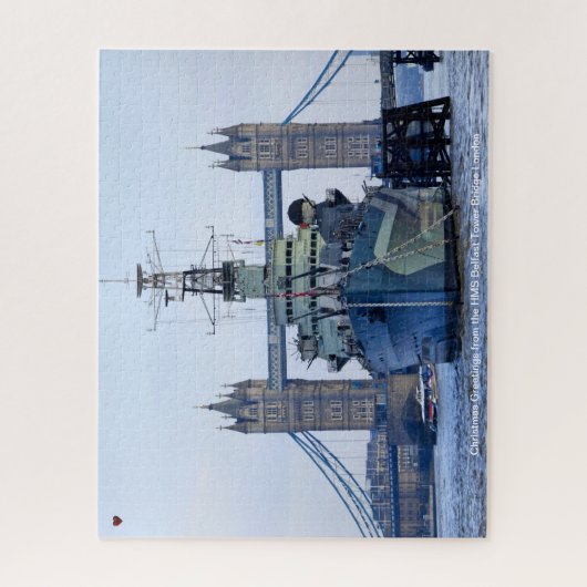 HMS Belfast Tower Bridge London Jigsaw Puzzle (Vertikal)