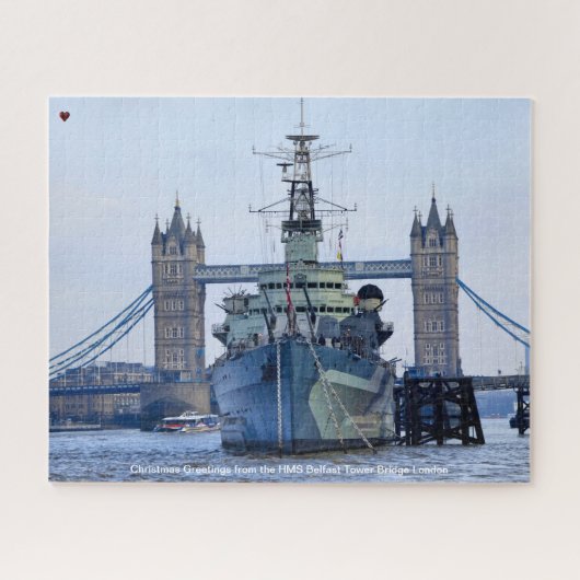 HMS Belfast Tower Bridge London Jigsaw Puzzle (Horizontal)