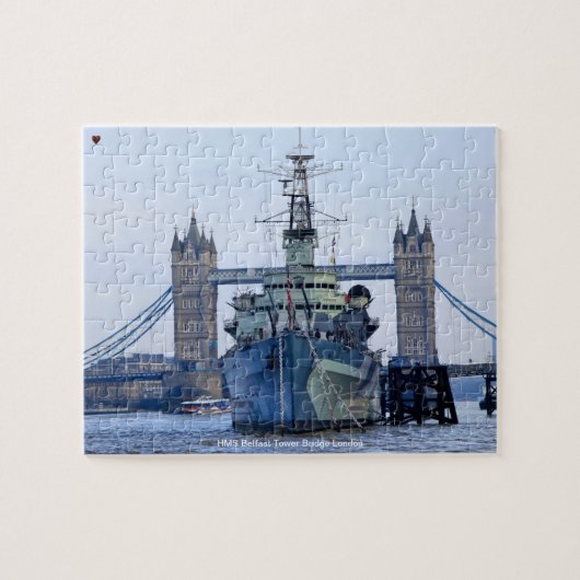 HMS Belfast Tower Bridge London Puzzle (Horizontal)