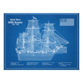 HMS Bounty - Pläne für den Schiffsbau ABD Fotodruck (Vorne)