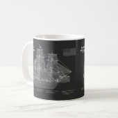 HMS Bounty - Pläne für den Schiffsbau - PD Kaffeetasse (Vorderseite Links)