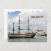 HMS BOUNTY POSTKARTE (Vorne/Hinten)