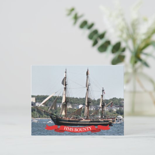 HMS Bounty Tall Ship Postkarte (Stehend Vorderseite)