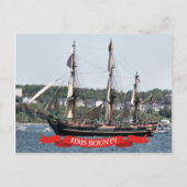 HMS Bounty Tall Ship Postkarte (Vorderseite)