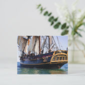 HMS Bounty Tall Ship Postkarte (Stehend Vorderseite)