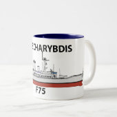 HMS Charybdis, orig config Zweifarbige Tasse (VorderseiteRechts)