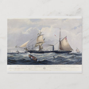 HMS Cyclops Fregatte 1839 Postkarte