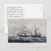 HMS Cyclops Fregatte 1839 Postkarte (Vorne/Hinten)